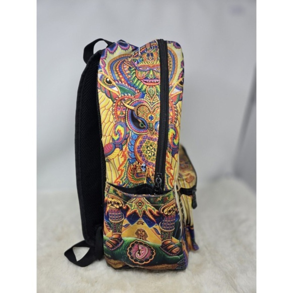 Human Evolution Inspired Psychedelic Backpack Rai… - image 3